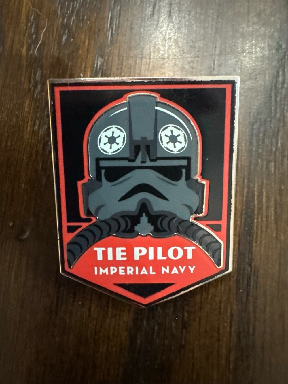 Disney Trading Pin Tie Fighter Pilot Imperial Navy Retro Star Wars